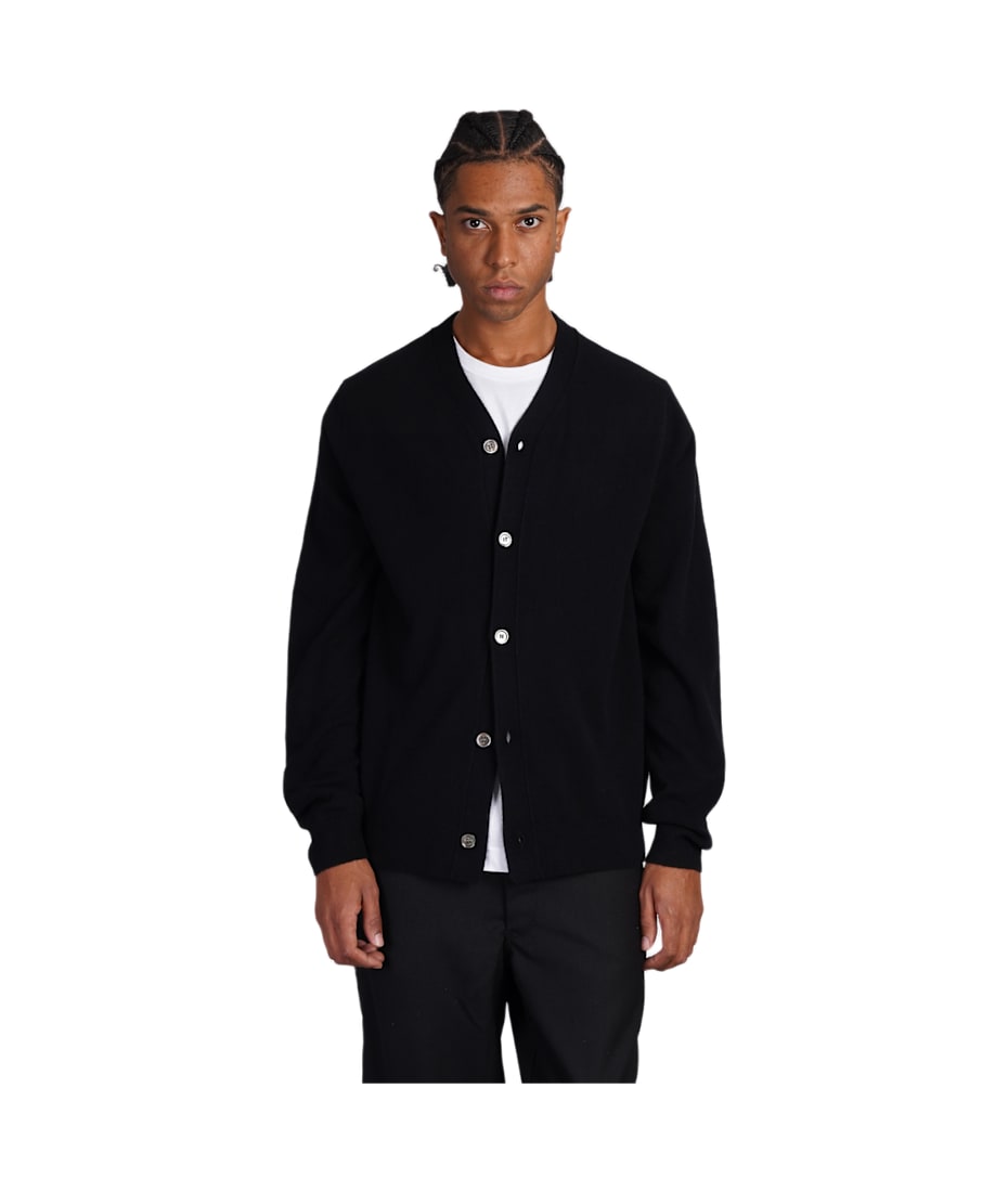 Comme des Garçons Shirt Cardigan In Black Wool | italist, ALWAYS