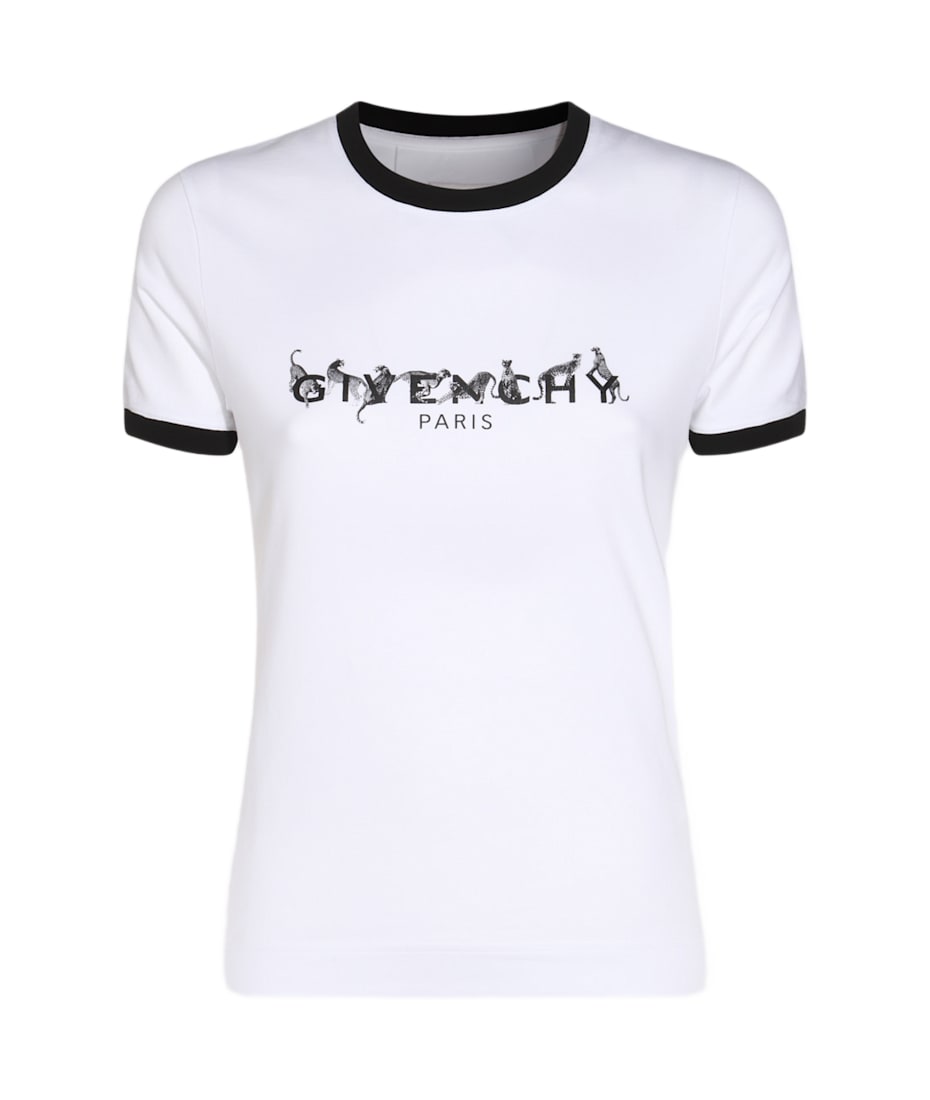 無料発送 Black And White Givenchy Cotton italist | T-shirt トップス