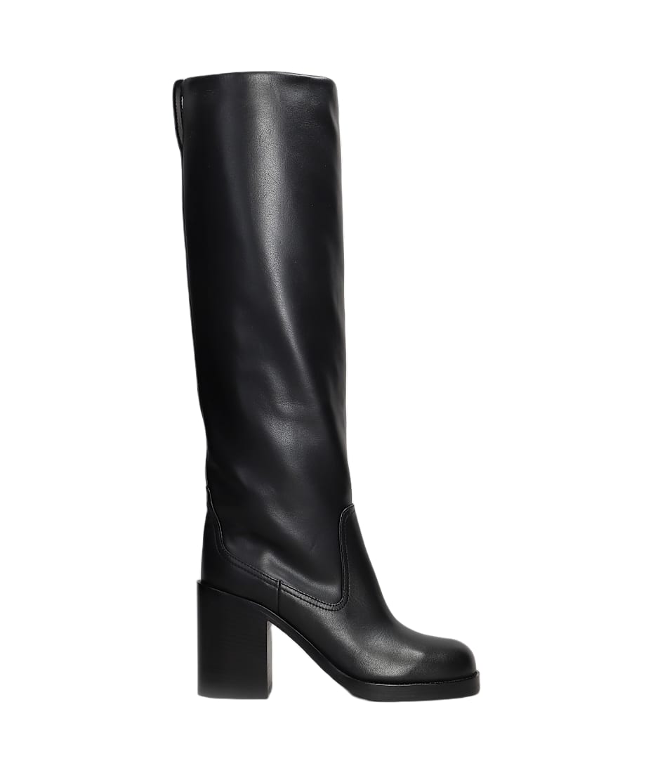 Paris Texas Alexandra Boot High Heels Boots In Black Leather