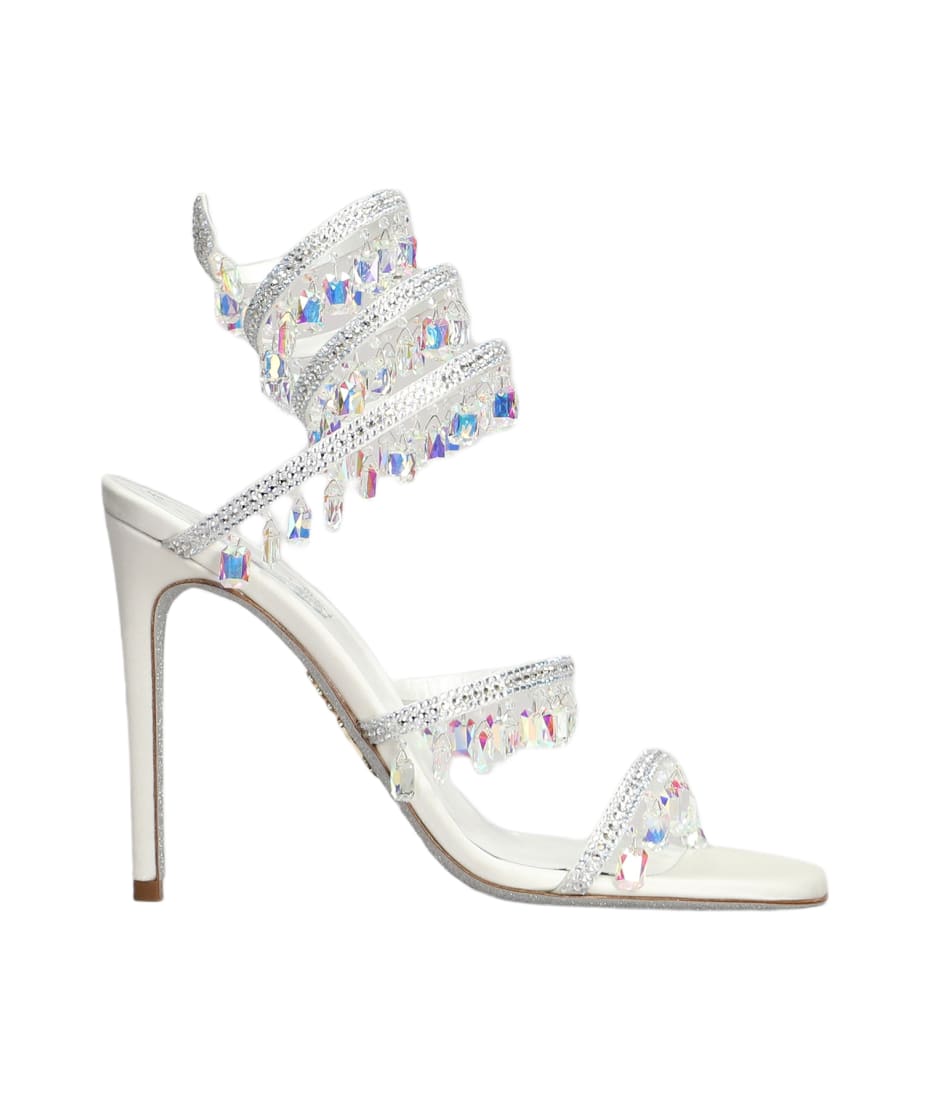 【関税込み】RENE CAOVILLA Cleo Chandelier' sandals Rene Caovilla Chandelier Crystal Embellished Cleo 80mm