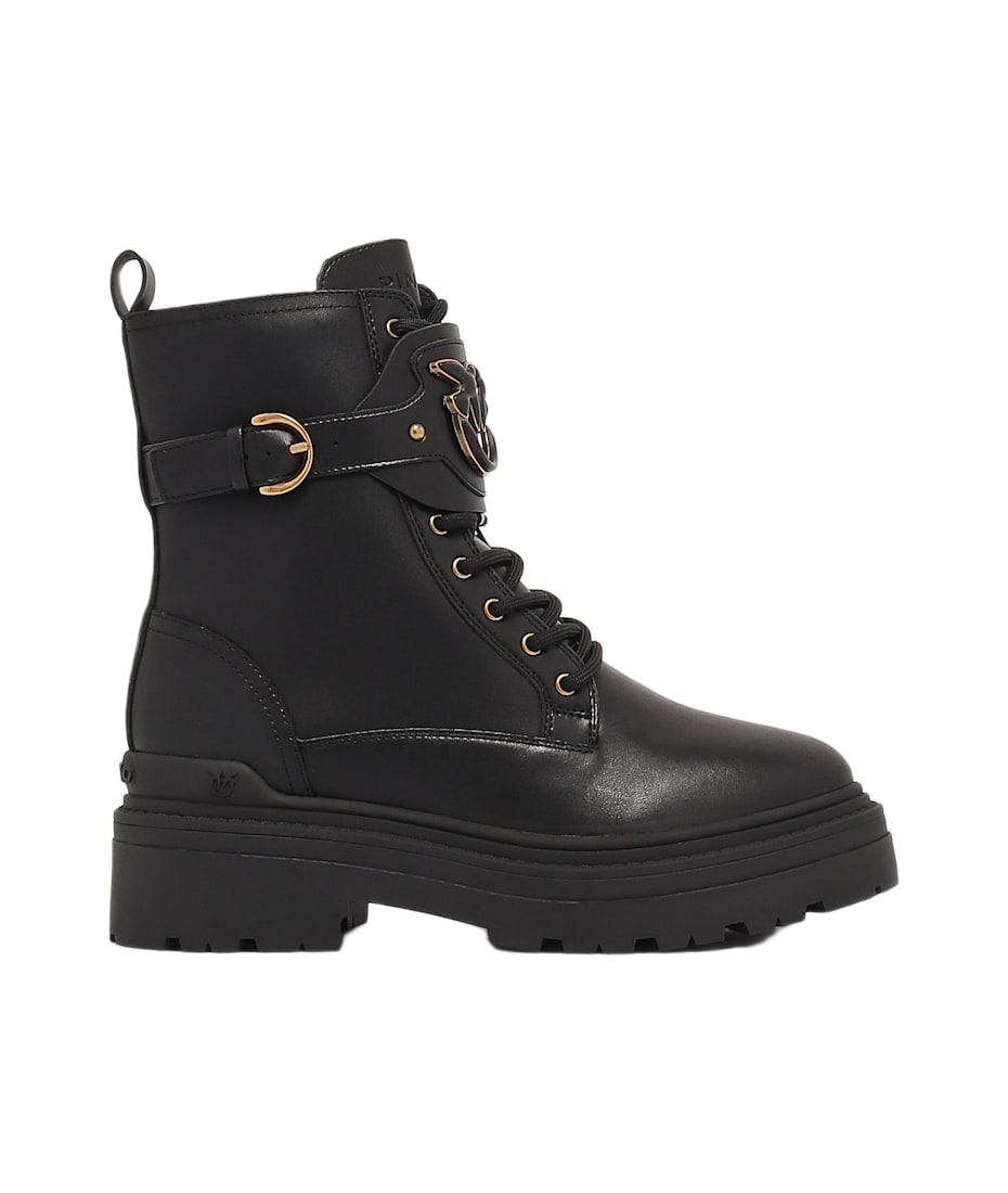 ブーツその他 Pinko Mia Boot Calf Leather PINKO Mia 110mm Leather Boots | Black | FARFETCH JO