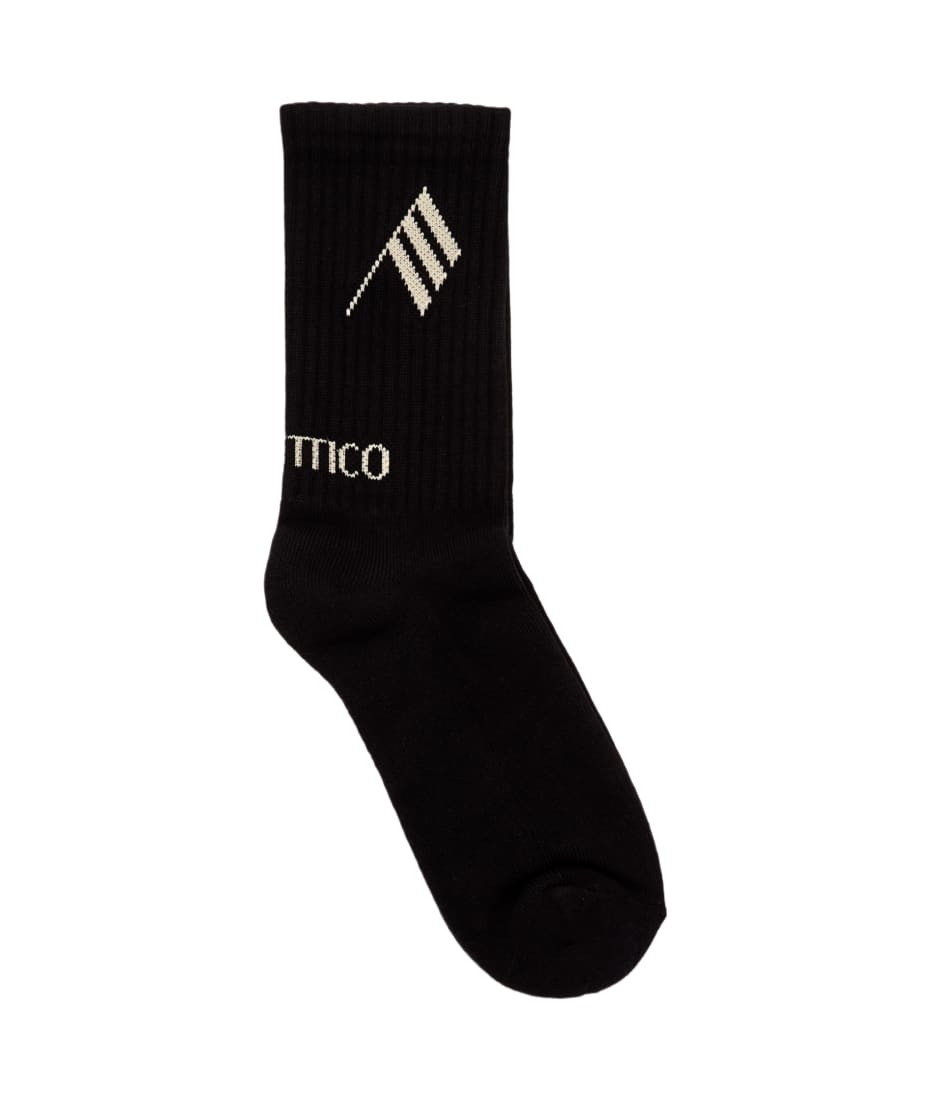 Women's Siloki Logo Cotton Socks In Black