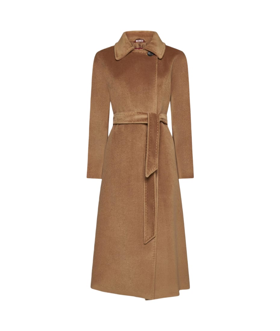 Max Mara Studio Cielo Tie Belt Coat italist