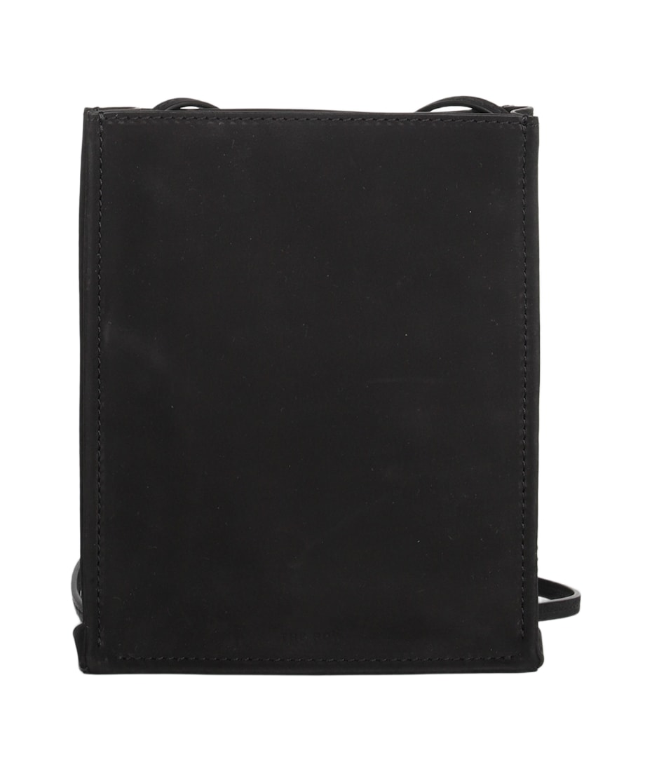The Row Black Leather Crossbody Bag | italist