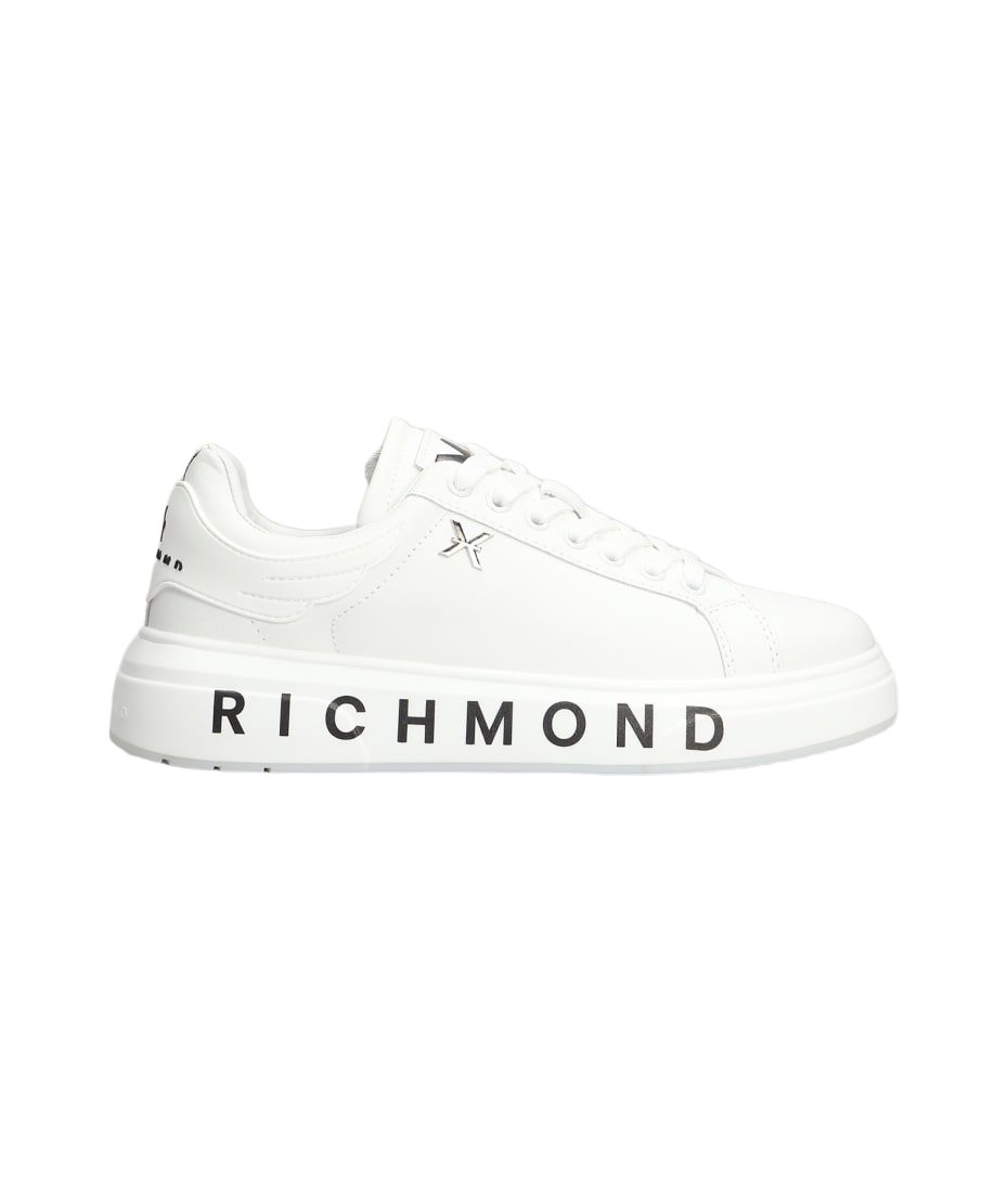 John Richmond Sneakers In White Leather italist