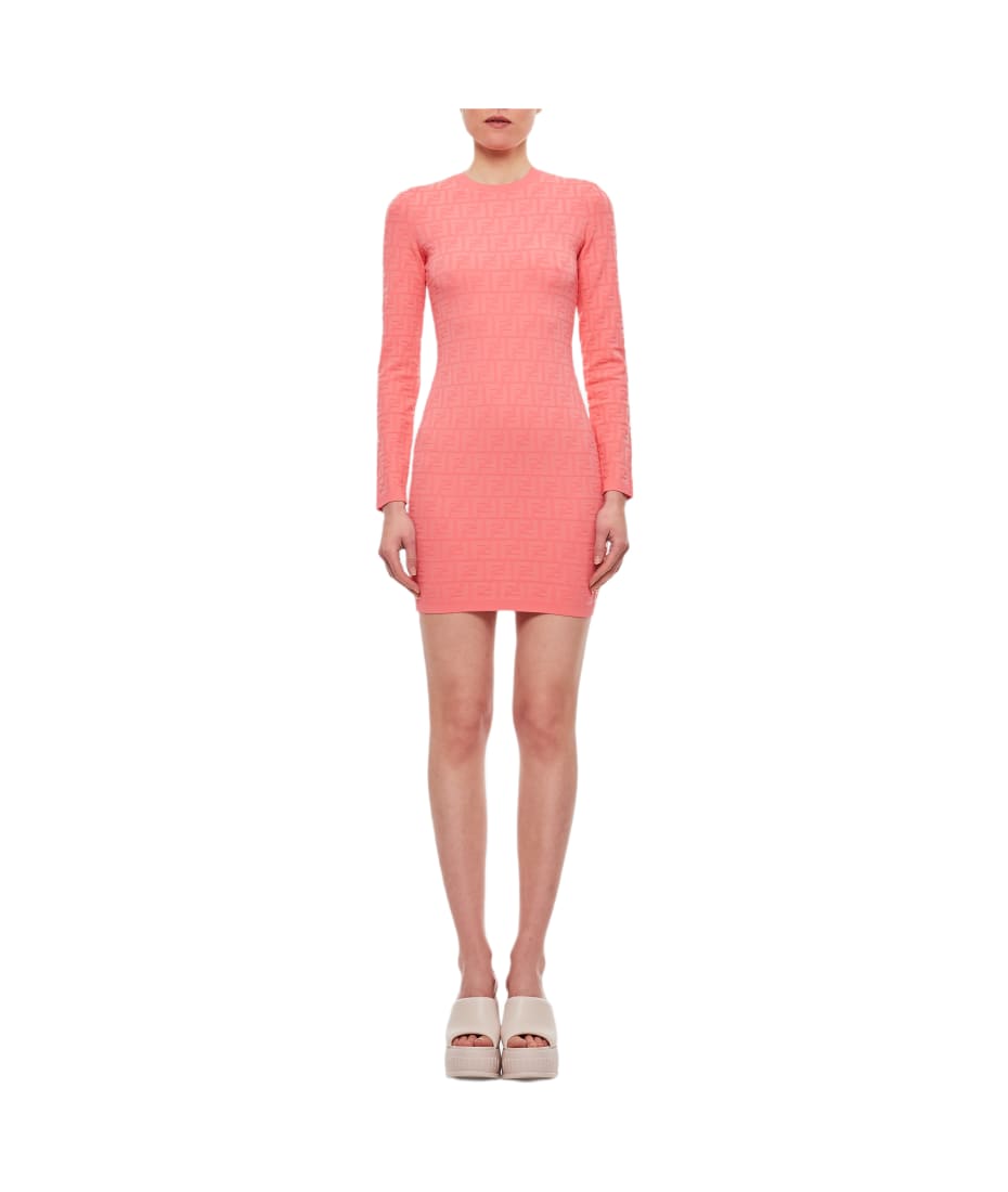 ワンピース Fendi Dark Pink Viscose Blend Mini Dress Fendi Dark Pink Viscose Blend Mini Dress – LOZURI®