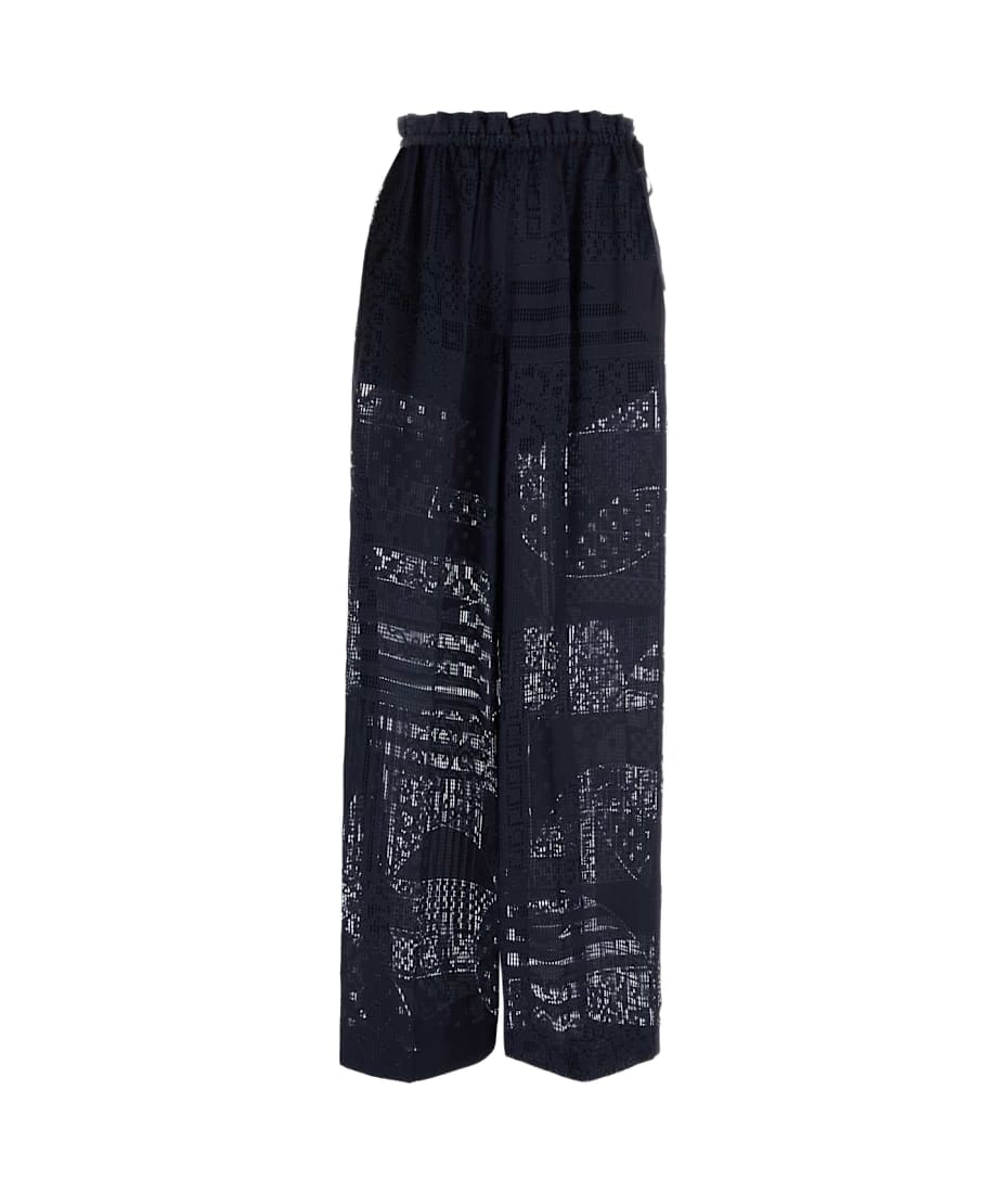 パンツ FENDI Navy Blue Viscose Blend Pant Fendi Navy Blue Viscose Blend Pant | italist