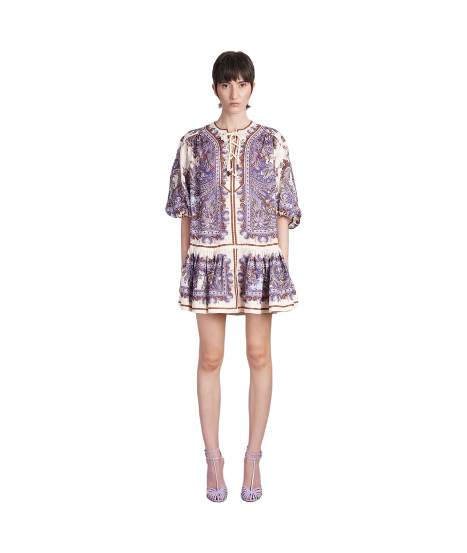 strapless open back dress ZIMMERMANN Star Print Mini Dress
