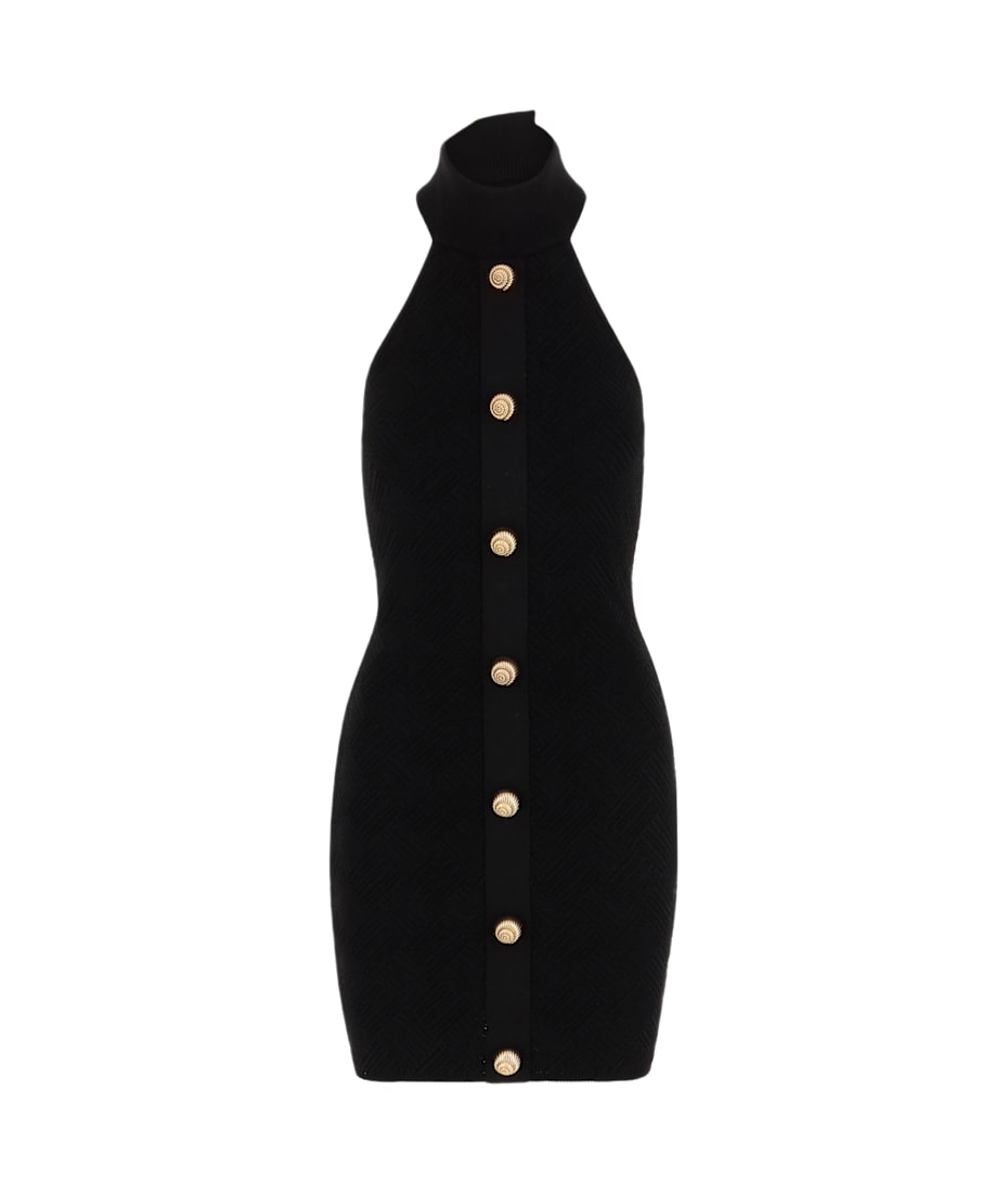 Balmain off shoulder dress cheap
