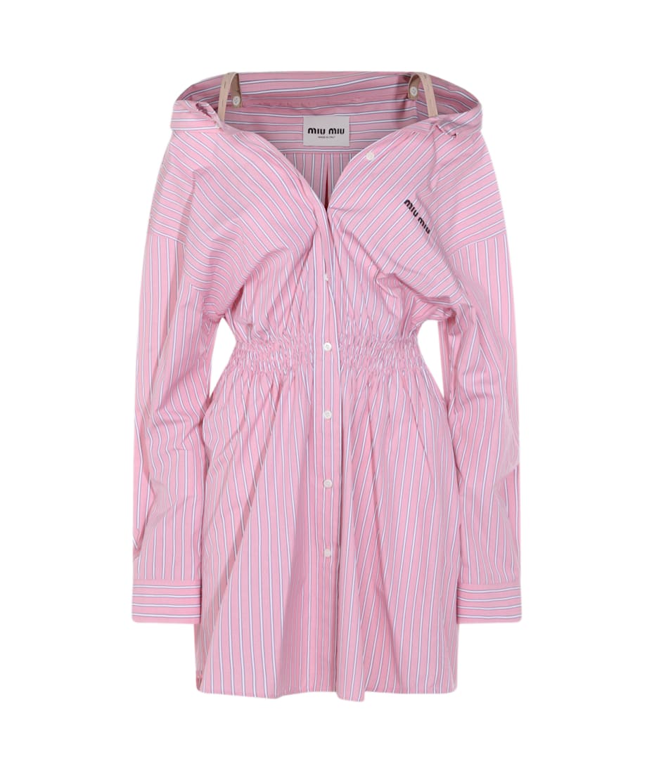 Miu Miu Pink Cotton Dress | italist