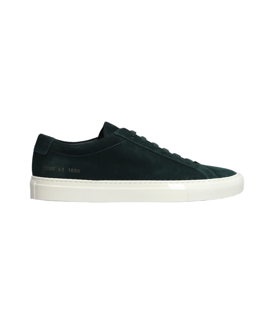 Common Projects Achilles Sneakers In Green Suede italist ALWAYS