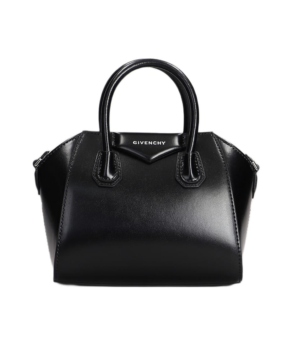 Antigona Toy Shoulder Bag In Black Leather