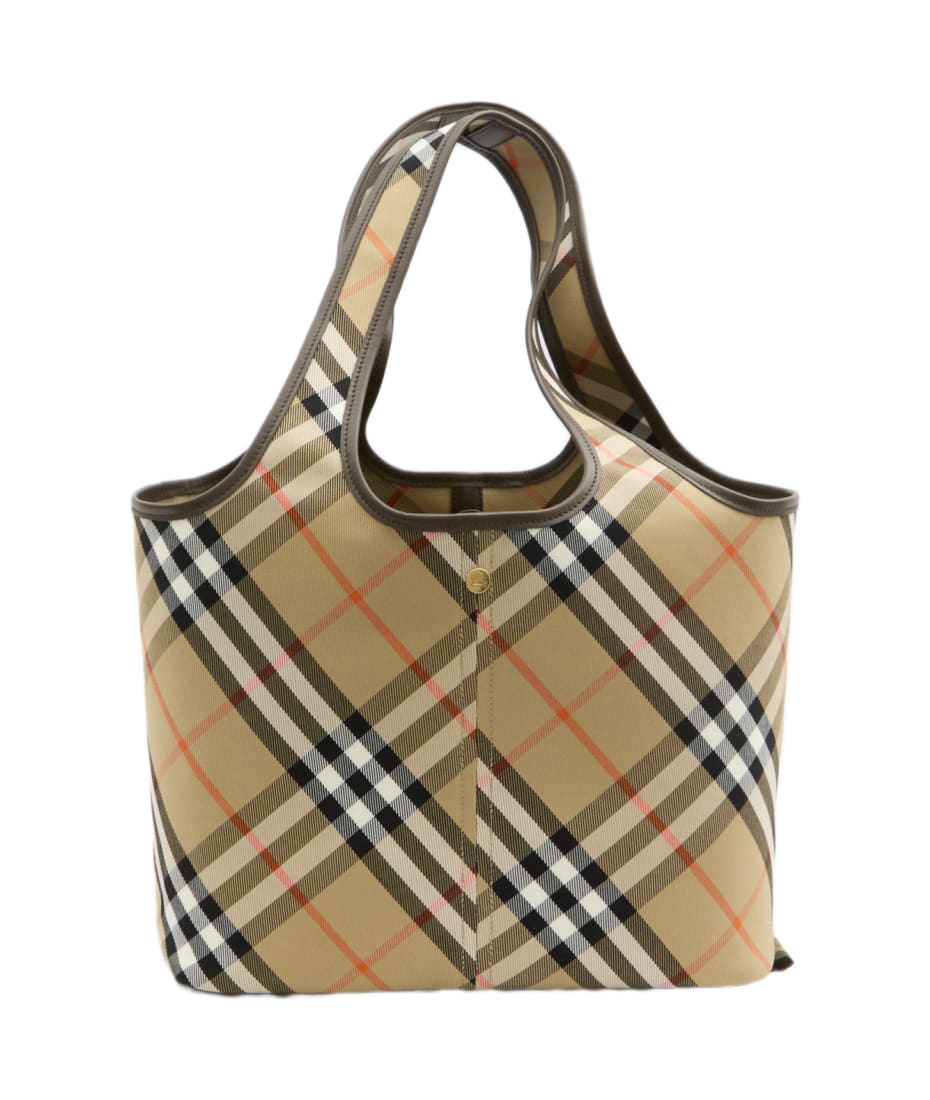 【BURBERRY】SMALL CHECK TOTE BAG Burberry Small Check Tote Bag | italist