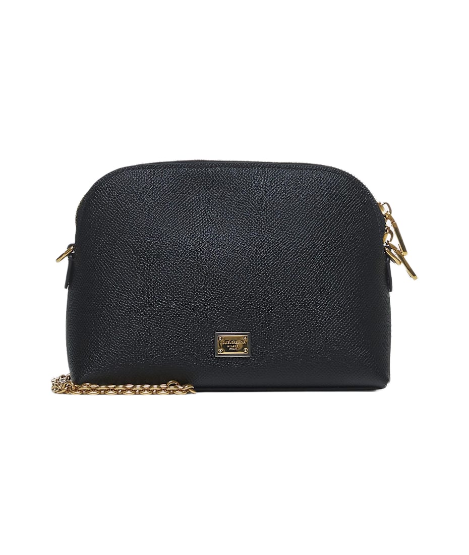 Black Mini Bag With Shoulder Strap