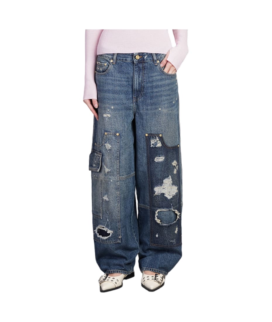 24AW【GANNI】Jeans In Blue Cotton GANNI Blue cotton jeans | Garmentory