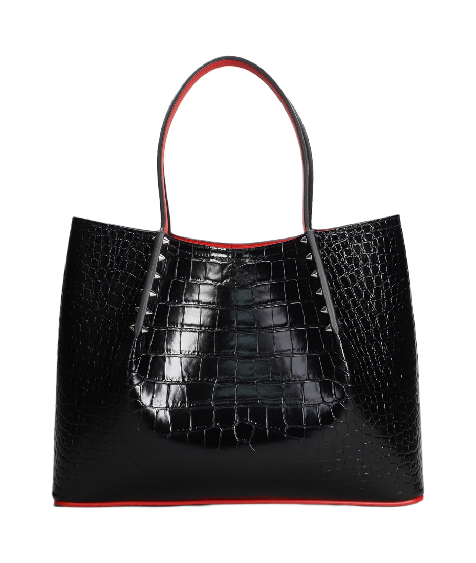 【関税送料込】ルブタン Cabarock Small leather tote ブラック Cabarock Small leather tote in black - Christian Louboutin