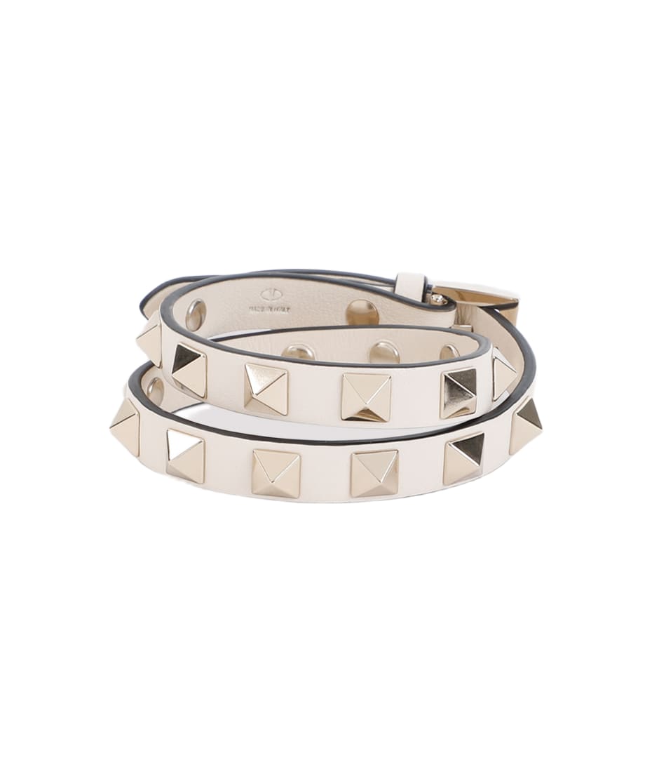 ブレスレット VALENTINO GARAVANI 7Y2J0AH2MET Bracelets Valentino Garavani Rockstud Leather Bracelet | Black