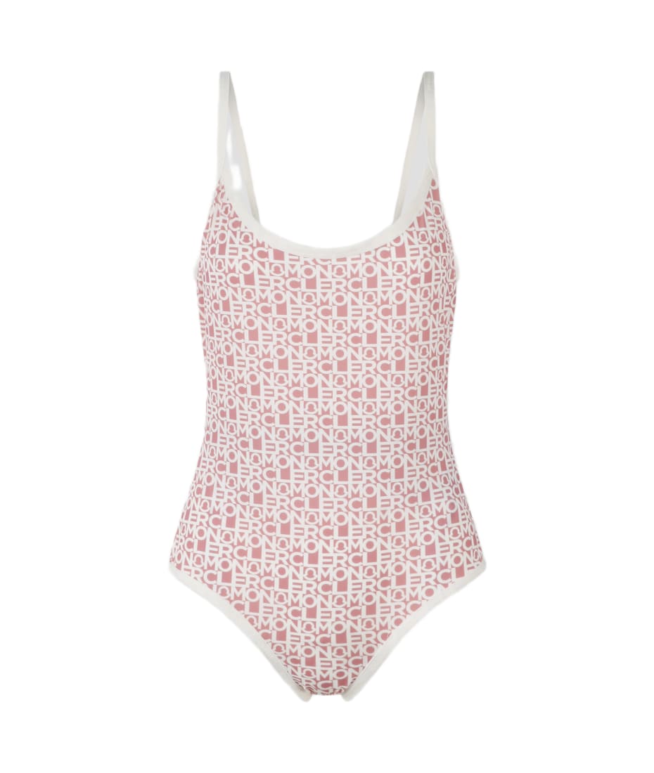 Moncler Logo Print One-piece Swimsuit | italist