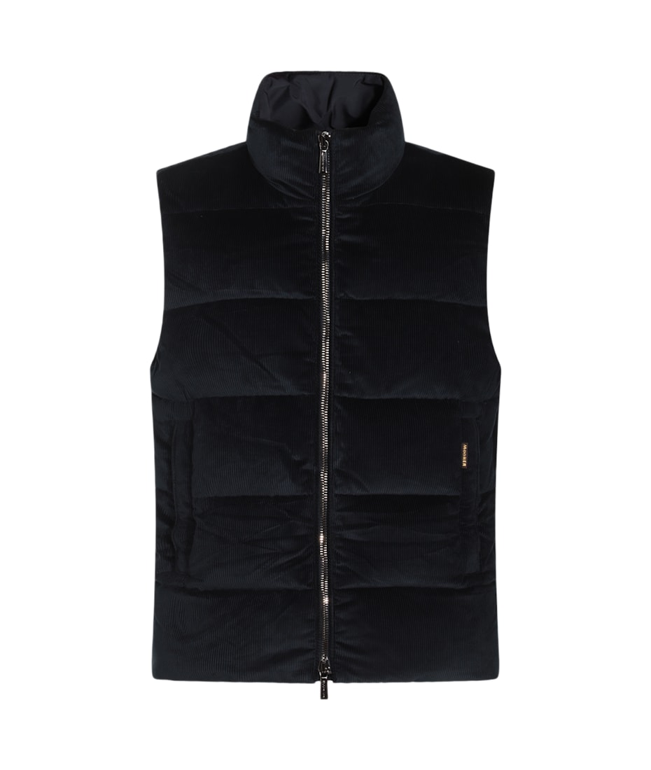 ダウンジャケット・コート MOORER DOWN JACKETS Moorer Black Cotton Down Jacket | italist