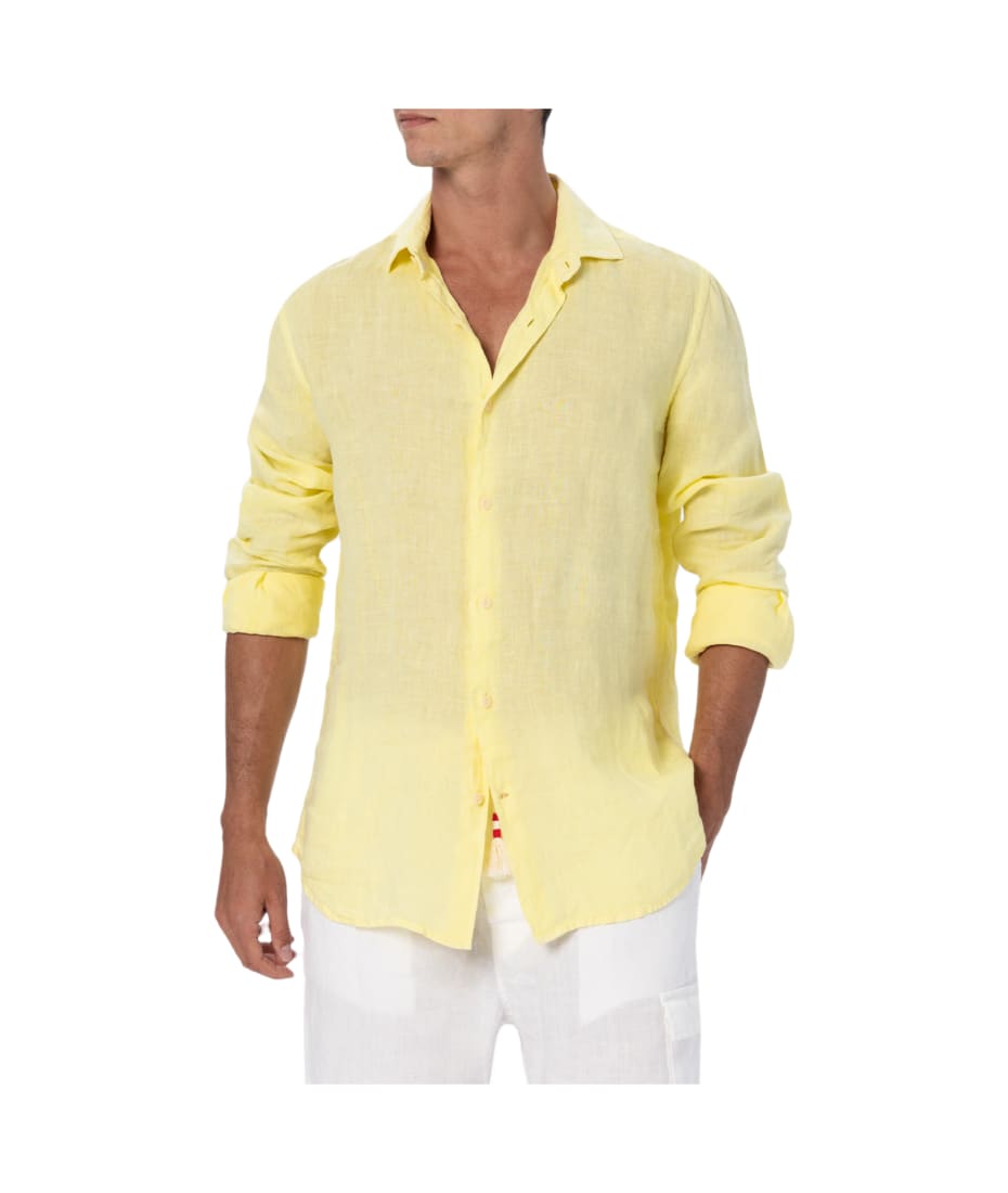 Pale yellow long sleeve shirt outlet