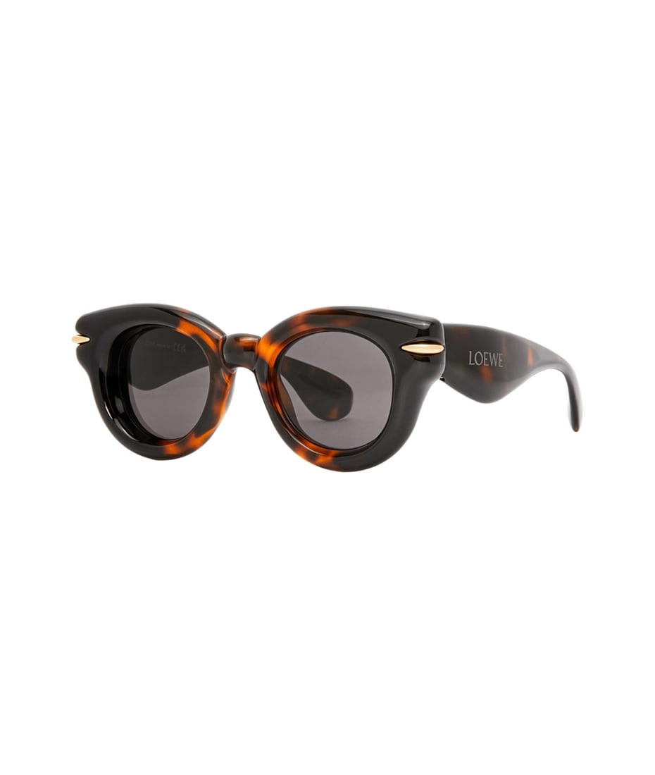【送料&関税込】Loewe Inflated Round - Dark Havana Sunglasse Loewe Inflated Round - Dark Havana Sunglasses | italist