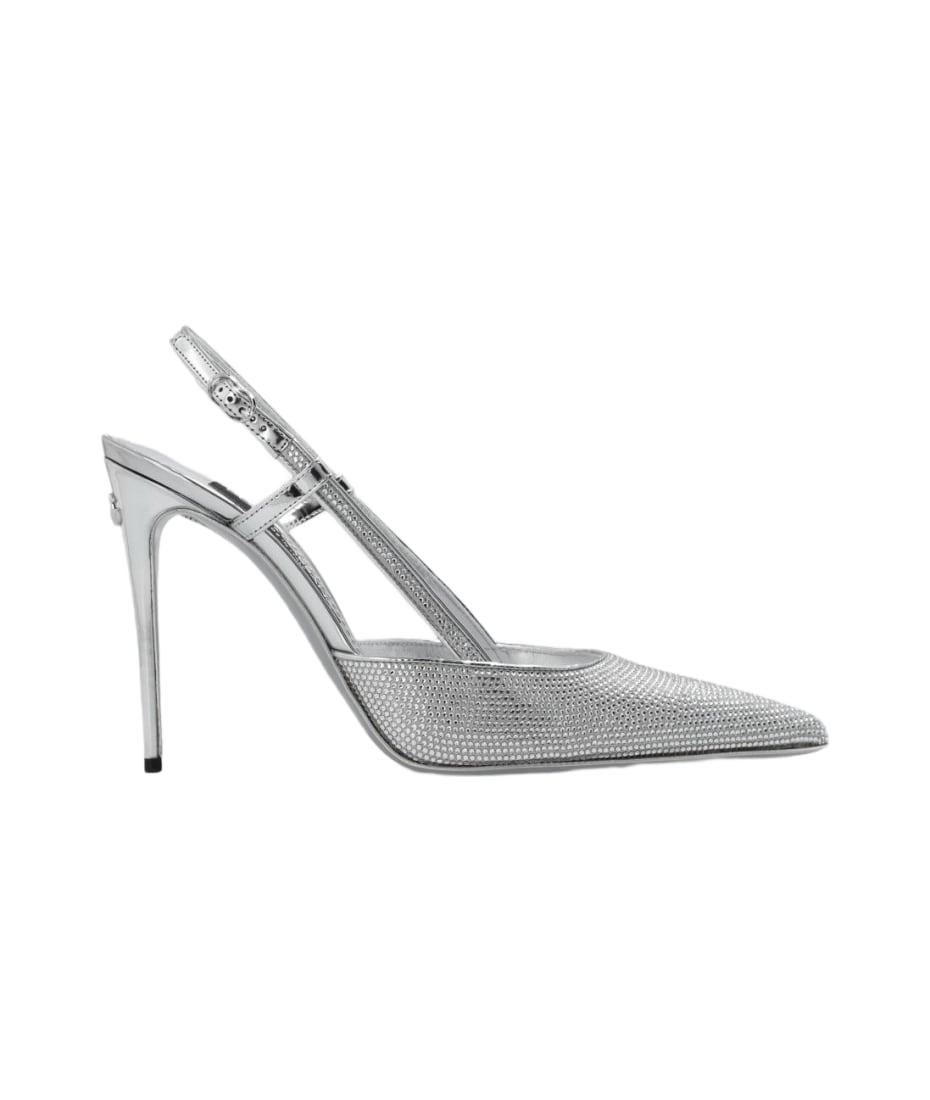 【関税＆送料込み】Dolce & Gabbana Pumps With Crystals Pump In Taormina Lace With Crystals - Women | Dolce&Gabbana