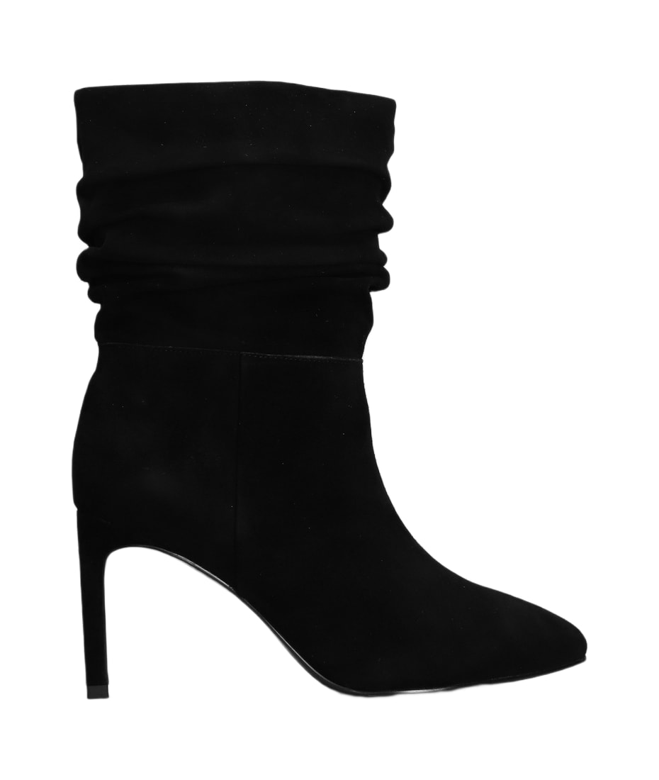 Bibi Lou High Heels Ankle Boots In Black Suede | italist, ALWAYS