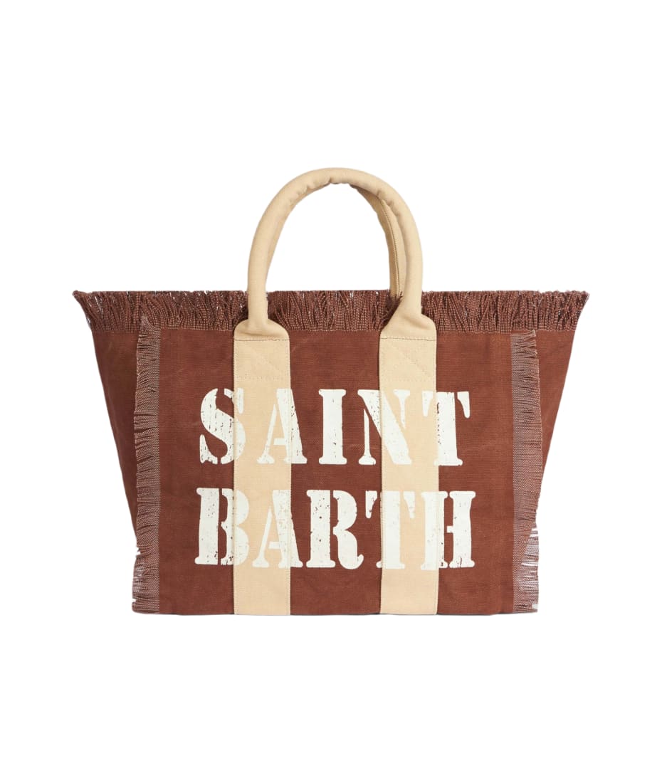 MC2 Saint Barth Kids logo-print Canvas Beach Bag - Farfetch