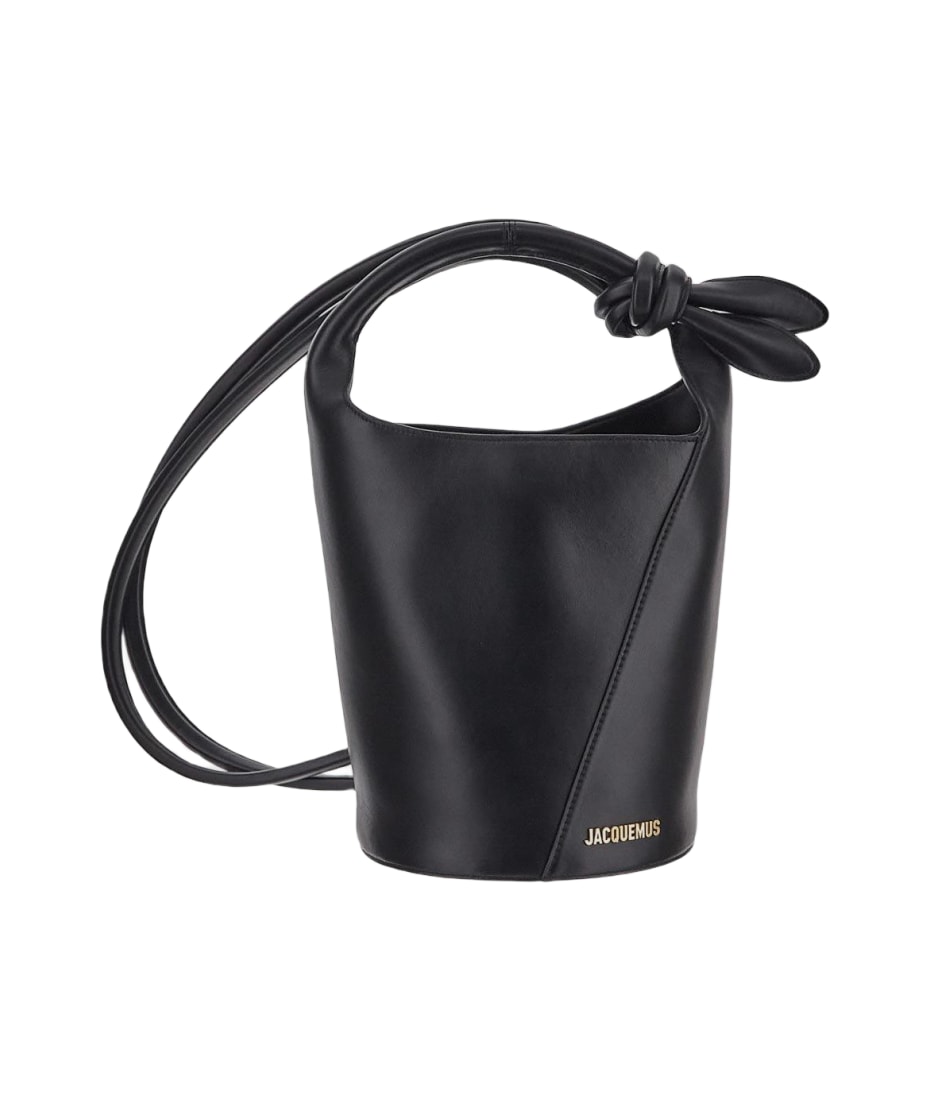 prada raffia bucket bag