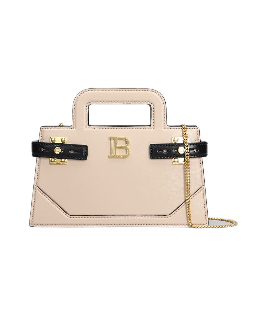 【送料&関税込】Balmain B Buzz Small Shoulder Bag In Rose-pi Balmain B Buzz Small Shoulder Bag In Rose-pink Leather