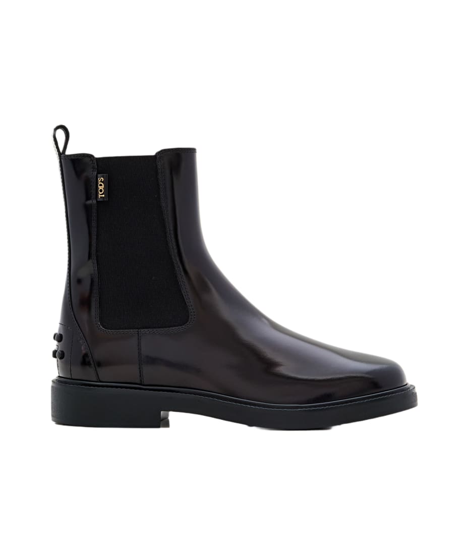 ショートブーツ・ブーティ TODS SHINY LEATHER ANKLE BOOTS s-l400.jpg