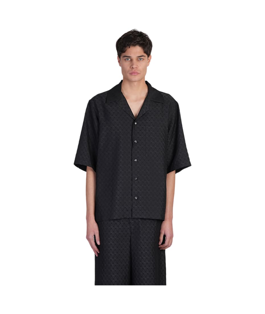 Tシャツ・カットソー alexander mcqueen Black viscose blend shirt Alexander McQueen Shirt In Black Viscose | italist