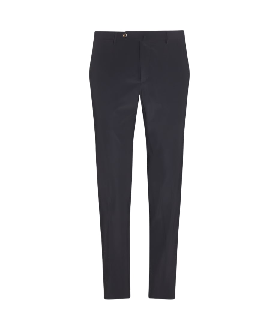 パンツ PT TORINO Black Stretch Cotton Pant PT Torino - Black Wool Stretch Slim Fit Pant | Mitchell Stores