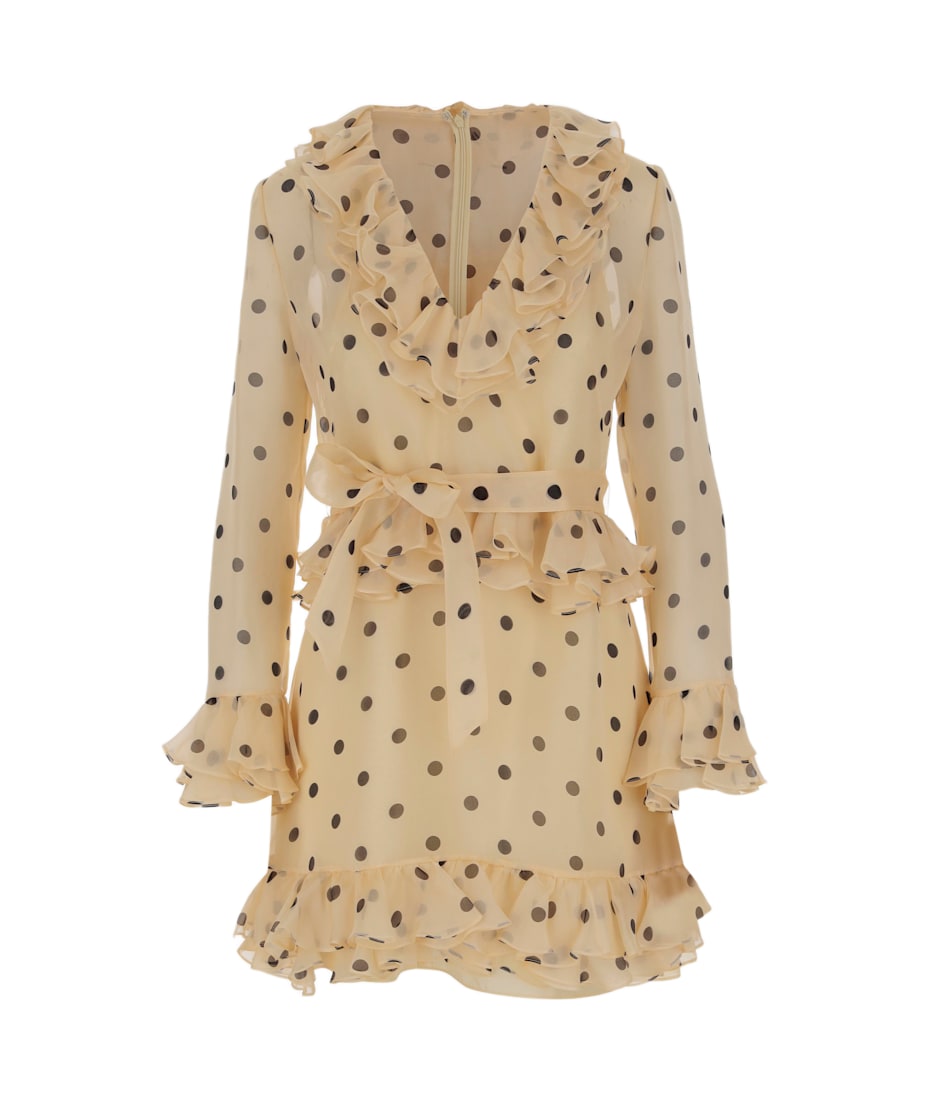 【VALENTINO】Printed Silk Dress アイボリー Valentino Printed Silk Dress | italist