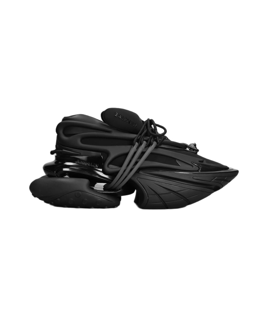 BALMAIN ユニコンスニカ BN1VF724KNBF GIG Balmain Unicorn Sneakers In Black Nylon | italist