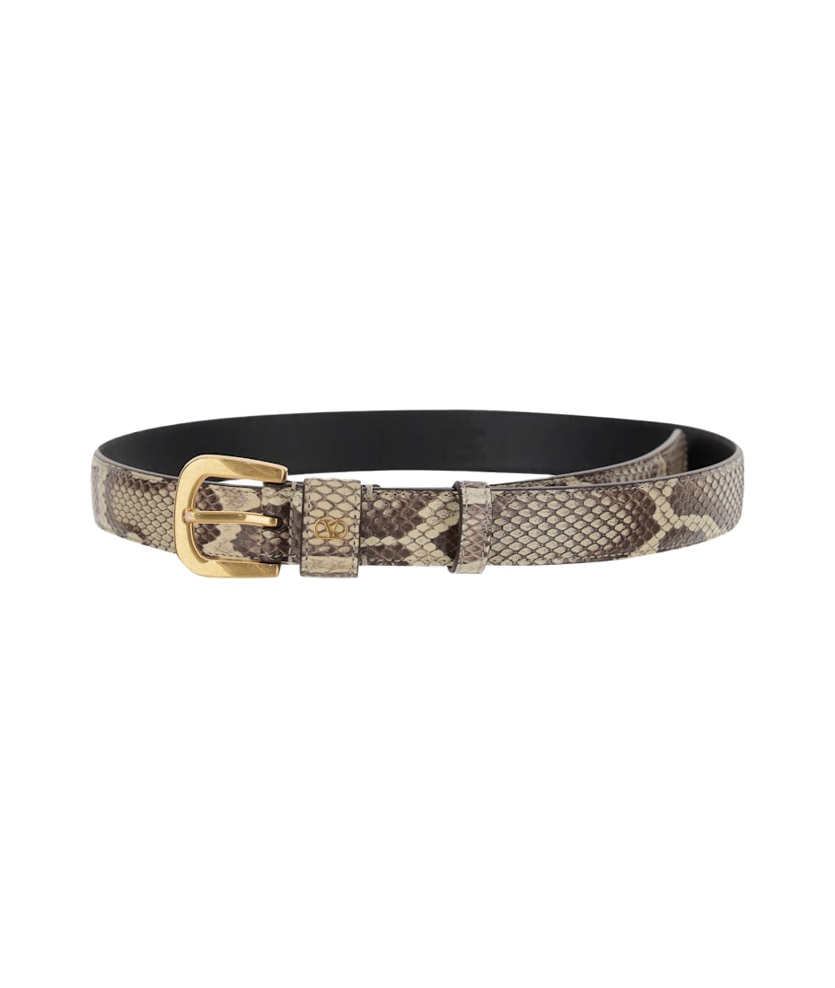 ベルト VALENTINO GARAVANI Python leather belt Valentino Garavani Python Leather Belt | italist