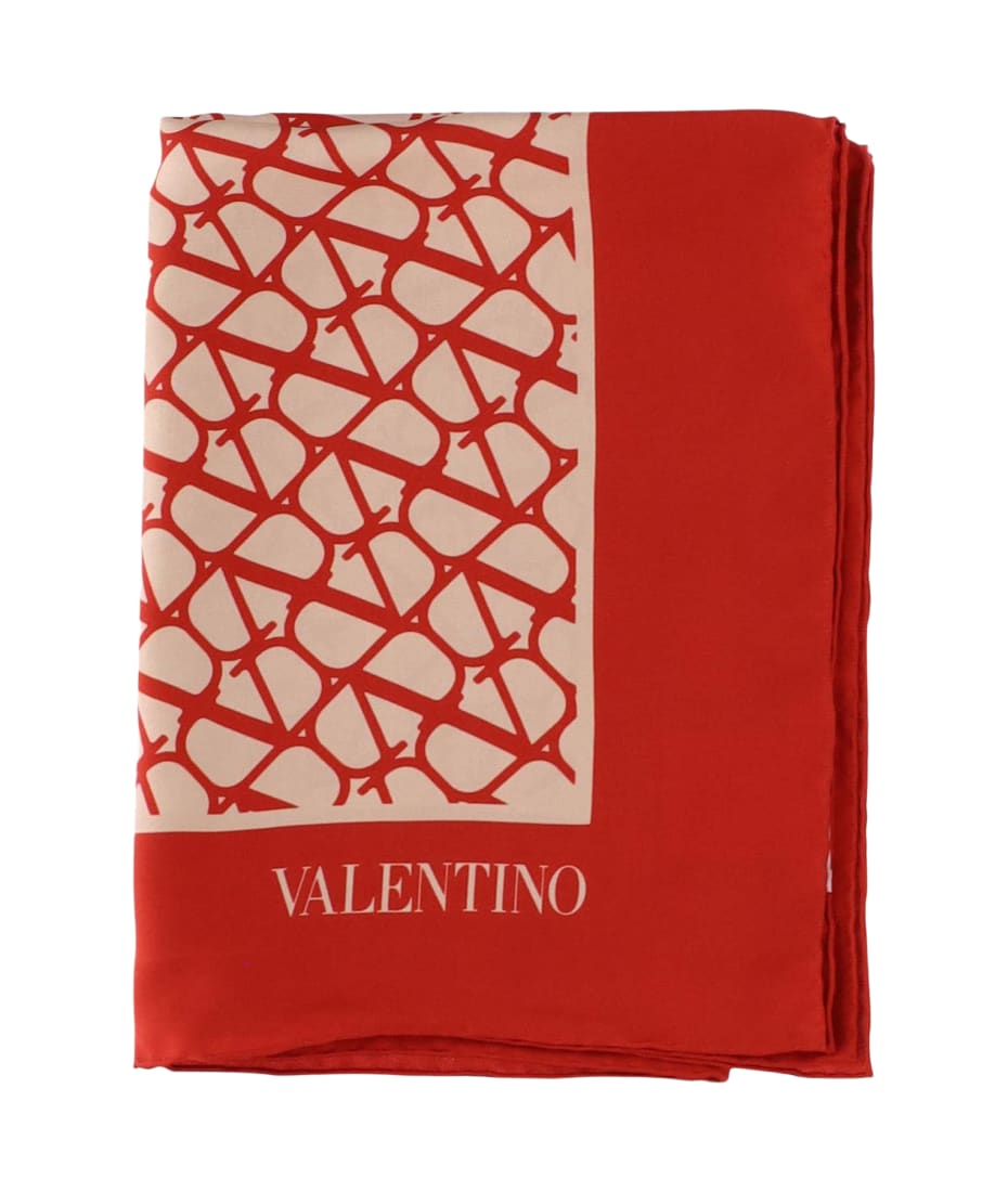 Valentino Garavani Women's Toile Iconographe Cashmere and Silk Knitted Scarf - White - Scarves