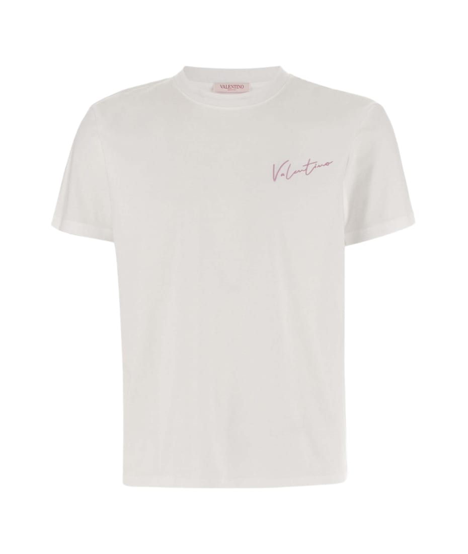 【VALENTINO】VLOGO プリントコットン スウェットシャツ Valentino/ヴァレンティノ｜コットン スウェットシャツ ウィズ
