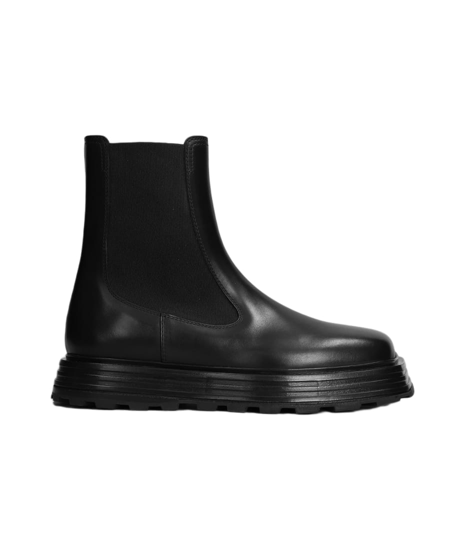 Jil Sander Ankle Boots In Black Leather | italist