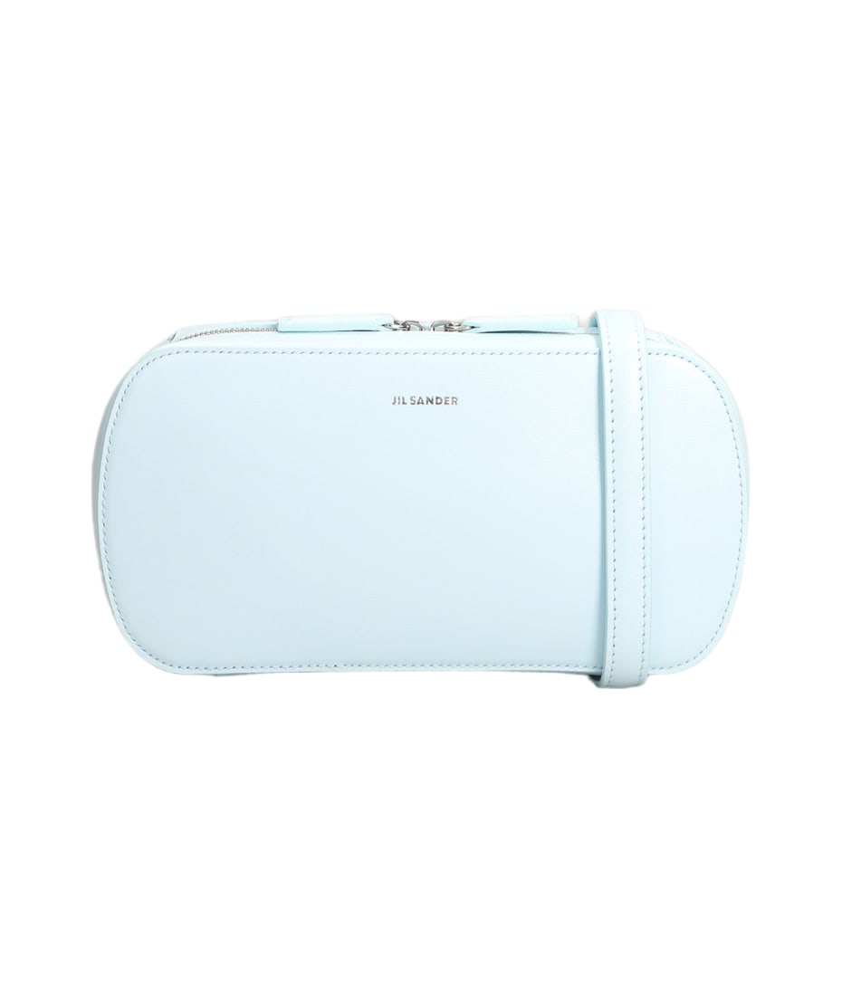 Tangle Sm Shoulder Bag In Cyan Leather
