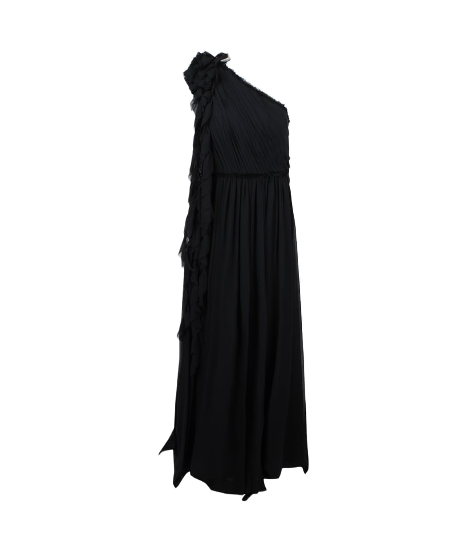 【送料&関税込】Ulla Johnson Abito Adona Adona Gown - Noir Black Silk Sleeveless Gown - Ulla Johnson