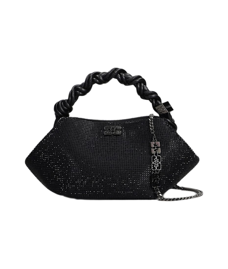 24AW【GANNI】Bou Bag Mini Shoulder Bag In Black Polyester Black Black Mini GANNI Bou Bag | GANNI US