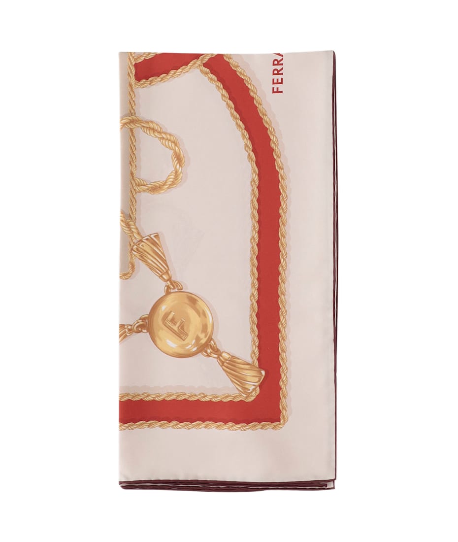 スカーフ Ferragamo Silk Scarf With Chains Pattern Ferragamo Silk Scarf With Chains Pattern | italist