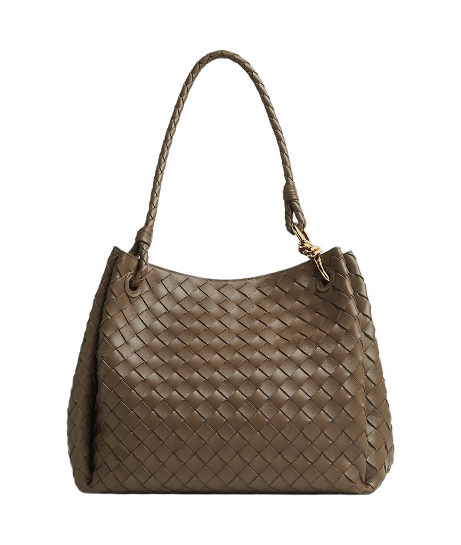 ショルダーバッグ・ポシェット BOTTEGA VENETA LARGE PARACHUTE BAG Parachute Large leather shoulder bag in brown - Bottega