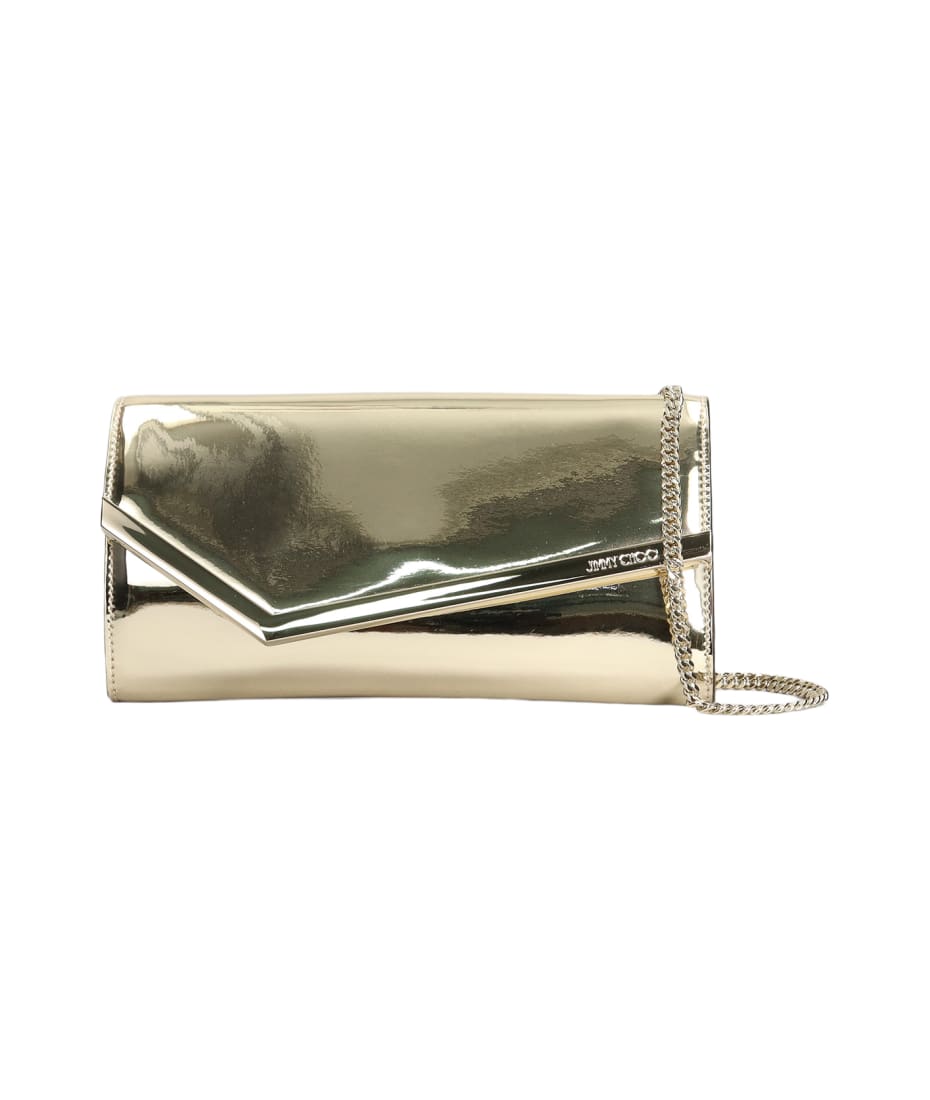 Jimmy Choo Emmie Patent Leather Clutch Bag - Farfetch