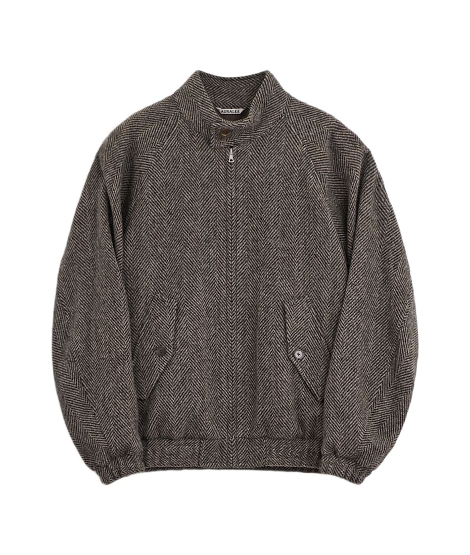 【送料0円】 Auralee italist | Jacket Blouson Zip Tweed ジャケット・アウター