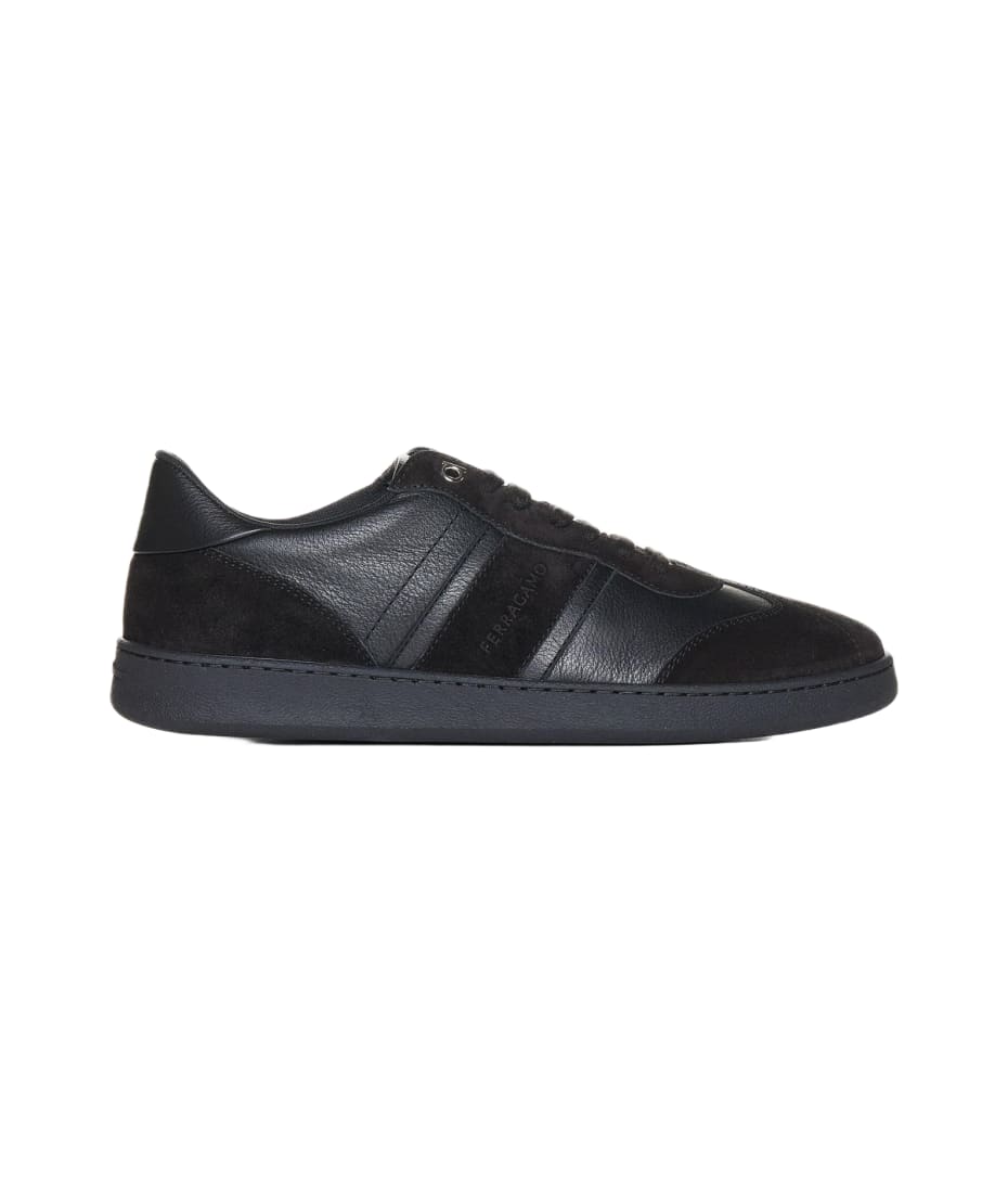 スニーカー Salvatore Ferragamo Leather And Suede Achille Sneakers Ferragamo Achille Leather And Suede Sneakers | italist
