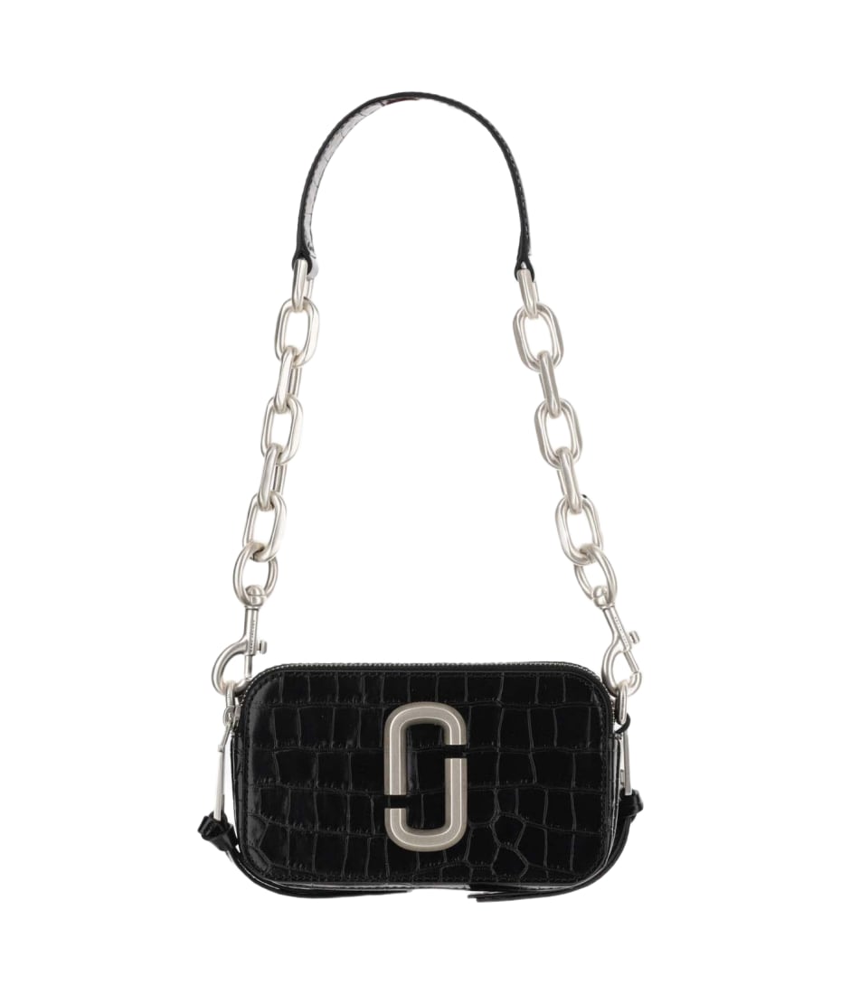 Marc Jacobs The Croc-Embossed Snapshot Crossbody Bag