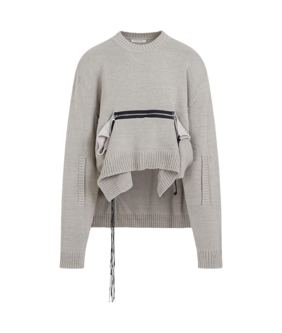Jumper with zip pockets on sale