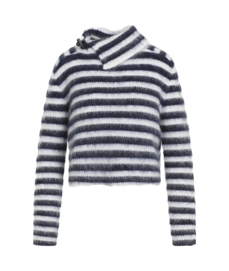 JACQUEMUS Le pull Marin M ネイビー＆ホワイト Jacquemus Le Pull Marina | italist